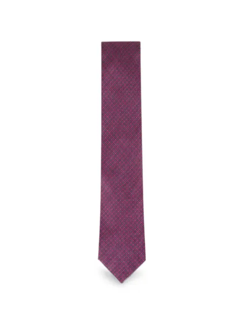 Brioni geometric-print tie Red OE40D6141