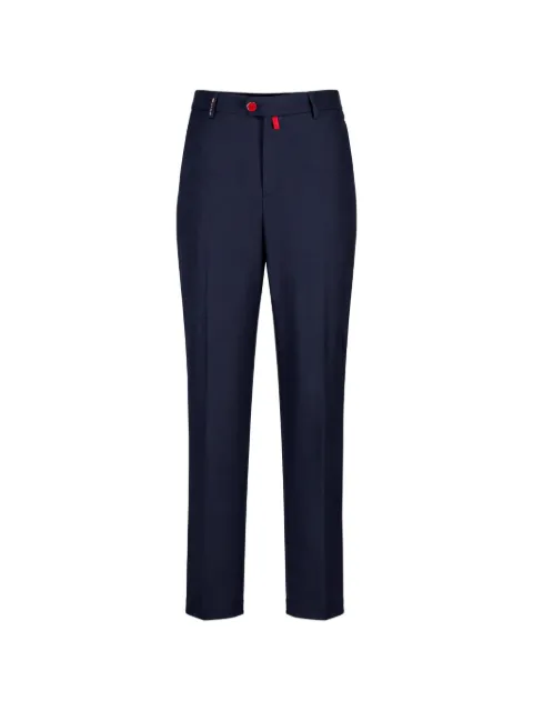 Kiton pressed-crease tailored trousers Blue UFPPEK0141I06