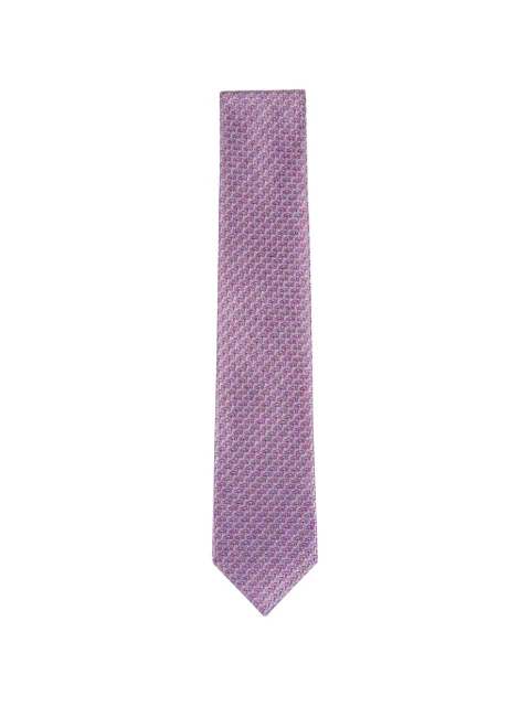 Brioni geometric-pattern tie Blue PD4675714