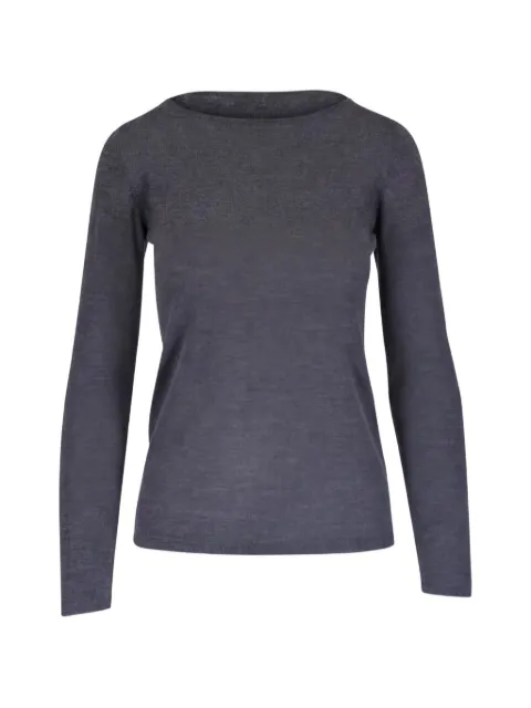 Brunello Cucinelli fine-knit boat-neck cashmere sweater Grey M13800008C079