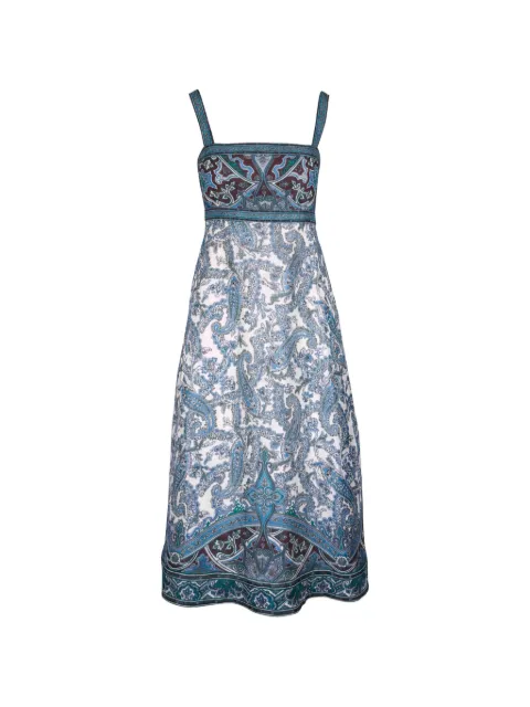 Veronica Beard Rye paisley-print sleeveless midi dress Neutrals 2606FL5521479