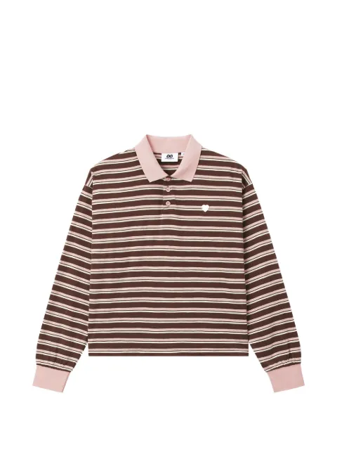 CHOCOOLATE horizontal-stripe polo shirt Brown B1XLTW02185X