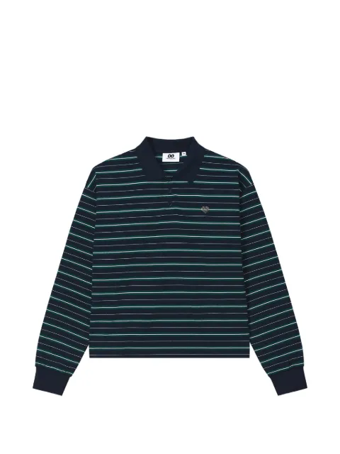 CHOCOOLATE striped polo top Blue B1XLTW02185Y