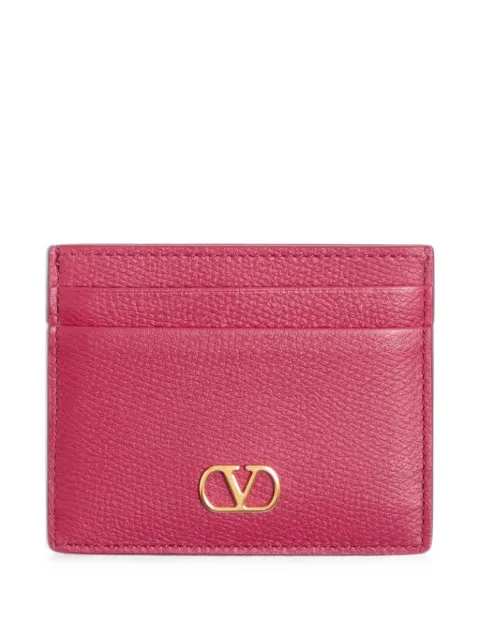 Valentino Garavani VLogo Signature grainy calfskin card holder Pink WP0AJ7SNP