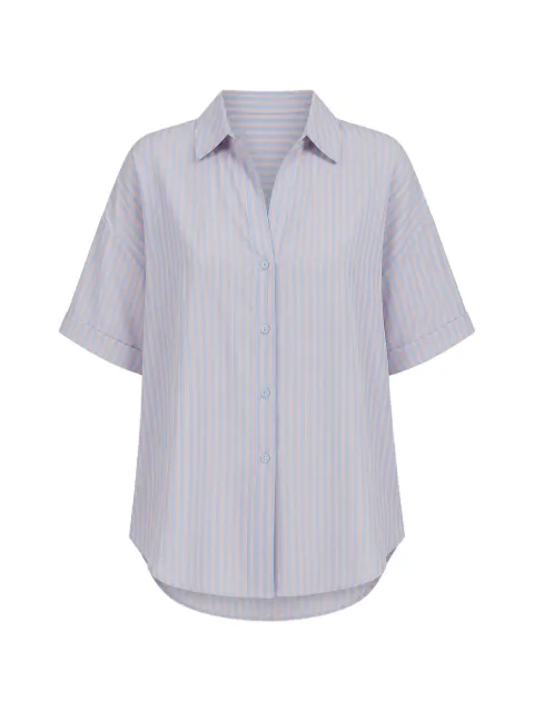 WESTEENE short sleveves striped shirt Blue MA2588