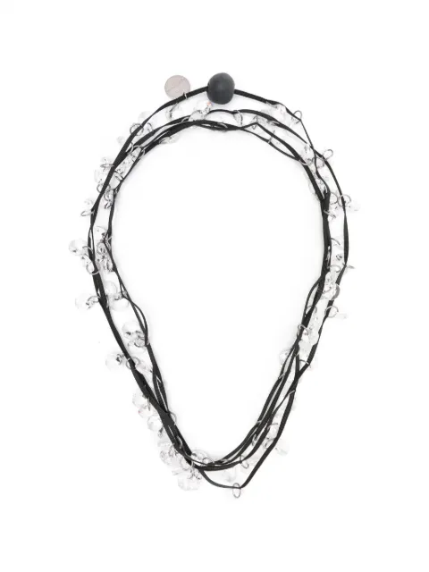 Maria Calderara crystal-embellished necklace Silver 2W101T
