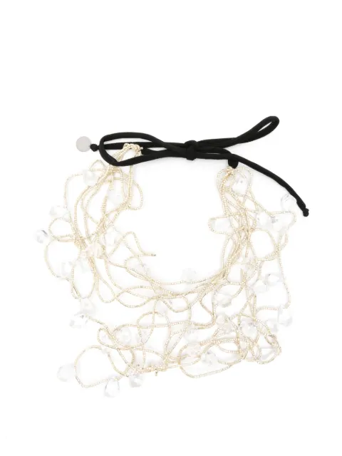 Maria Calderara beaded multi-strand necklace Silver 2W108ST
