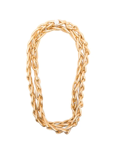 Maria Calderara chunky interwoven-link necklace Gold 2W128D