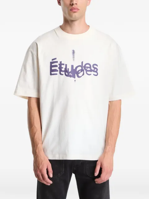 Études Studio Studio Sound Scan logo-print T-shirt Neutrals H26MMTSH13101