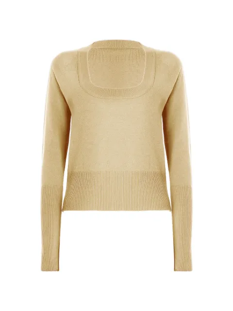 Wolford ribbed-knit long-sleeve sweater Brown 534704882