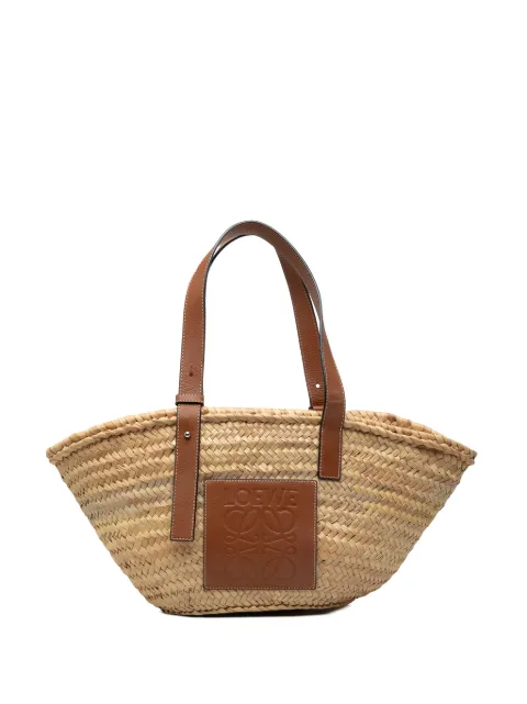 Loewe Pre-Owned 2020 Medium Raffia Anagram Basket tote bag Brown 4506B094GEPEVZ29