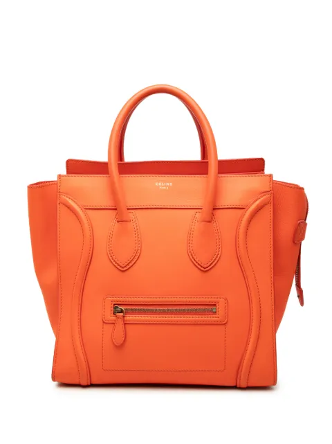 Celine Pre-Owned 2012 Mini Leather Luggage tote bag Orange 1QHV95QUCH51CMLZ