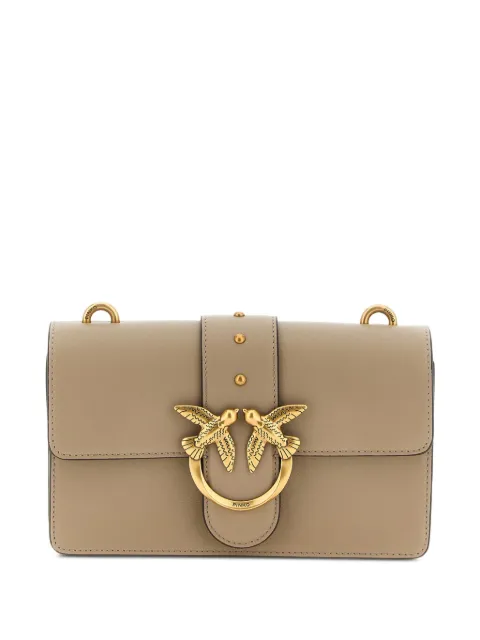 PINKO Love One leather crossbody bag Neutrals 105856A0F1