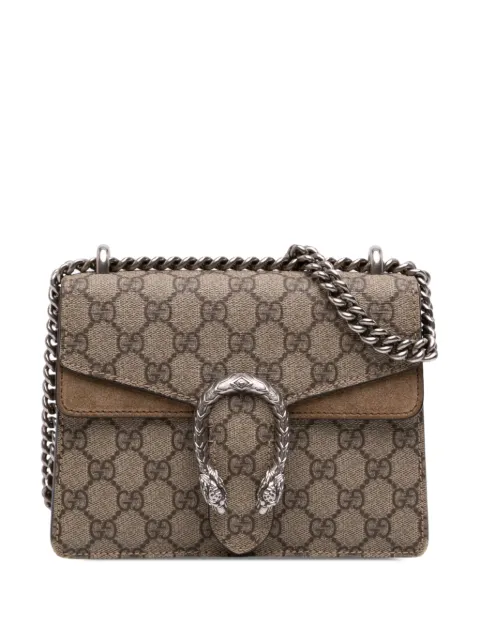 Gucci Pre-Owned 2016-2026 Small GG Supreme Dionysus crossbody bag Neutrals LU0IZ263O5OR6FEB