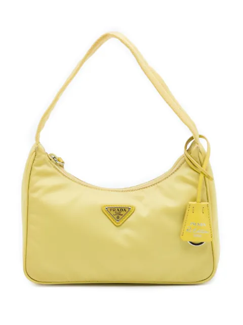 Prada Pre-Owned 2000 Mini Tessuto Re Edition 2000 shoulder bag Yellow JGCXVM2ZYNNVHL2X