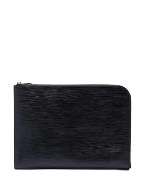Louis Vuitton Pre-Owned 2015 Epi Pochette Jour GM clutch bag Black BKZ96QLFN4MXRX3K