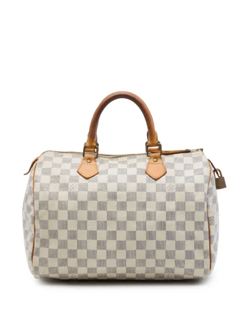 Louis Vuitton Pre-Owned 2010 Damier Azur Speedy 30 boston bag White F82122RKGE1JDLX1