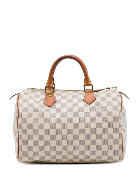 Louis Vuitton Pre-Owned 2013 Damier Azur Speedy 30 boston bag White 1MVA1B297HA6U06L