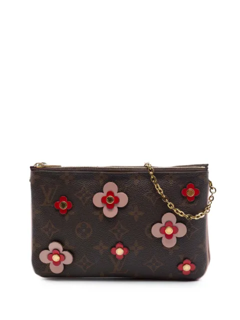 Louis Vuitton Pre-Owned 2019 Monogram Blooming Flowers Double Zip Pochette crossbody bag Brown 2LHBMVAF03VJHTD3