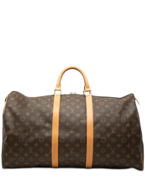 Louis Vuitton Pre-Owned 2000 Monogram Keepall 55 travel bag Brown OKDSJF8TT4ILKVI8
