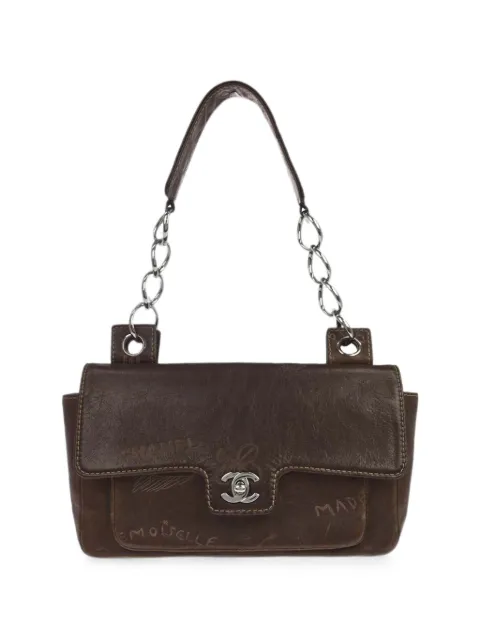 CHANEL Pre-Owned 2003 Graffiti shoulder bag Brown 188700