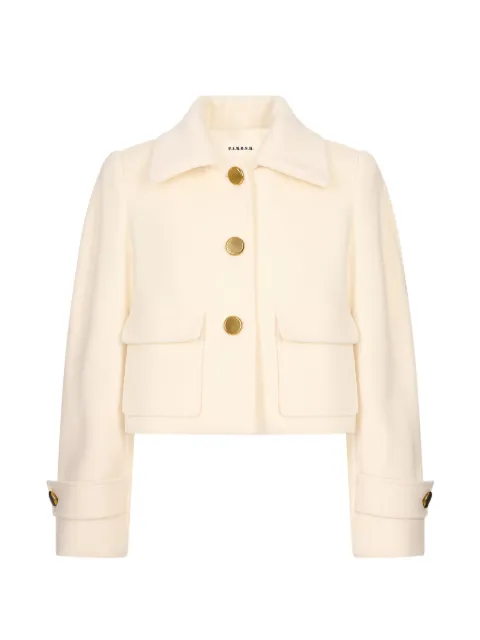 P.A.R.O.S.H. button-up cropped jacket Neutrals LEAK26D431833G