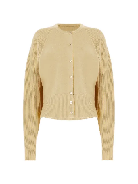 Wolford ribbed-knit cropped cardigan Yellow 53469