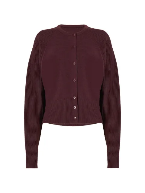 Wolford ribbed-knit cropped cardigan Red 534693260