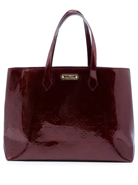Louis Vuitton Pre-Owned 2021-2026 Monogram Vernis Wilshire MM tote bag Red YFTPA4GA2XZQXEKH