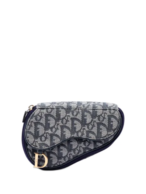 Christian Dior Pre-Owned 2000 Diorissimo Canvas Saddle pouch Blue PXNNYXUXFVJD2G8N