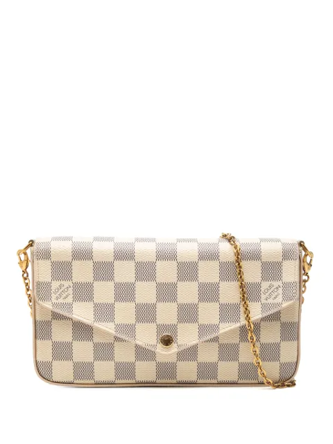 Louis Vuitton Pre-Owned 2018 Damier Azur Pochette Felicie crossbody bag White QASQ3HAXPNJ19NGL