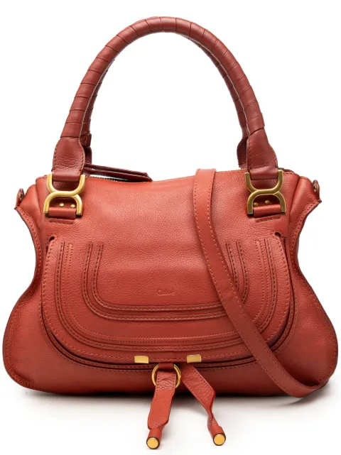 Chloé Pre-Owned 2012 Medium Leather Marcie satchel Red 8F9BKG52JZ9A2BDD