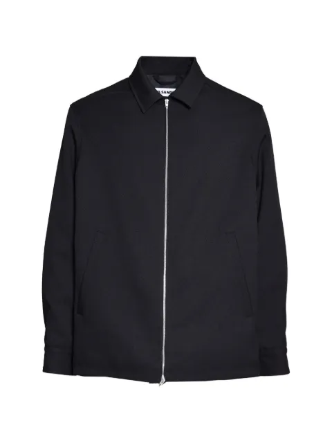 Jil Sander zip-up collared jacket Black J22SW0138J70001