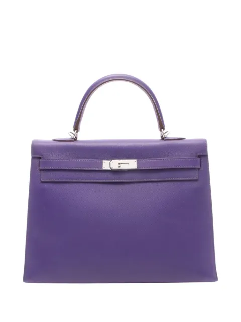 Hermès Pre-Owned 2012 Epsom Kelly II Sellier 35 satchel Purple QAD4TD17KNJYUPT7