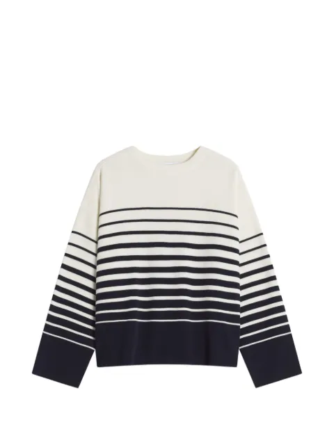 Maison Kitsuné striped cotton sweater Neutrals QW00809KT1188