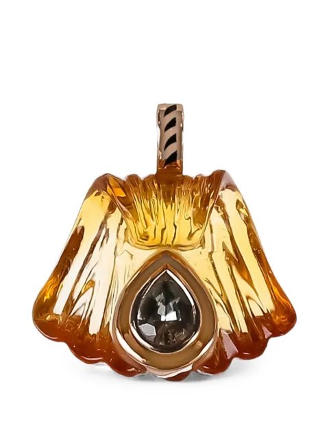 Dezso Capri citrine and sapphire pendant Pink WCPPRSWE