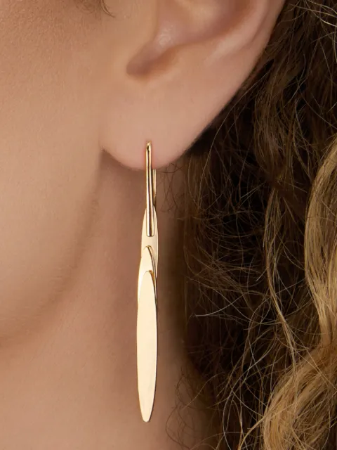 Jennifer Fisher Short Feather drop earrings Gold 598822GLD710