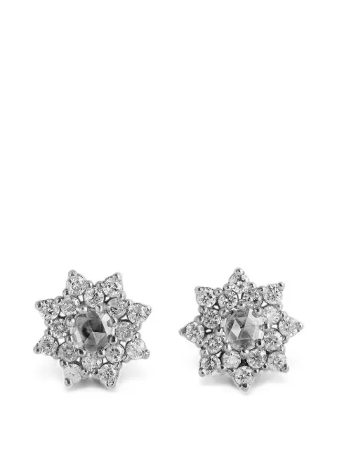 Parulina Sherzade diamond stud earrings Silver E339STWG