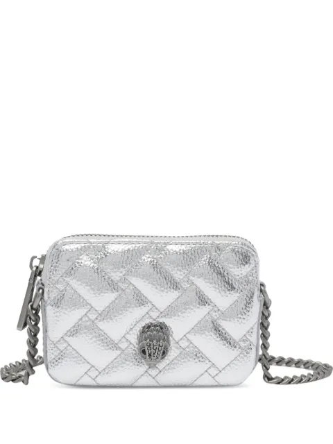Kurt Geiger London Eagle-plaque quilted wallet Silver 3530163979