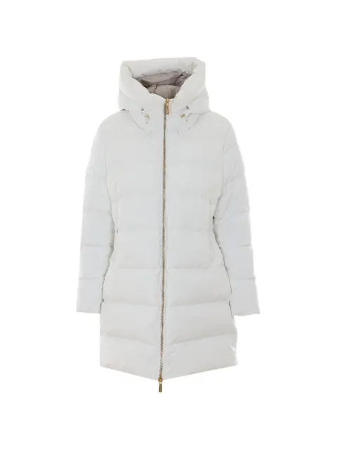 Moorer Klie hooded down coat White KLIESTP