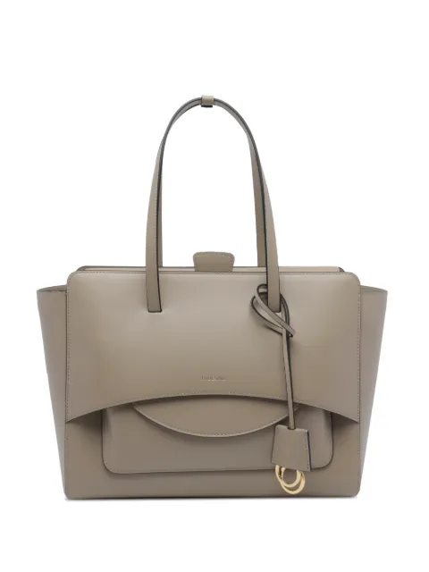 HIDESINS Medium Flap Premiere leather tote bag Grey FL11TRDOV
