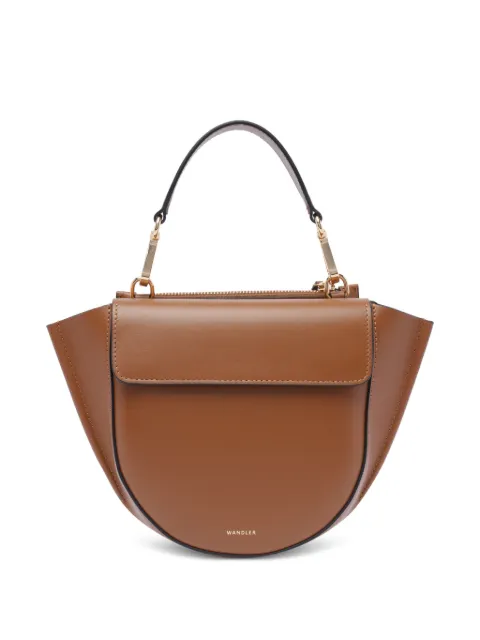 Wandler Mini Hortensia leather clutch bag Brown 0000251732