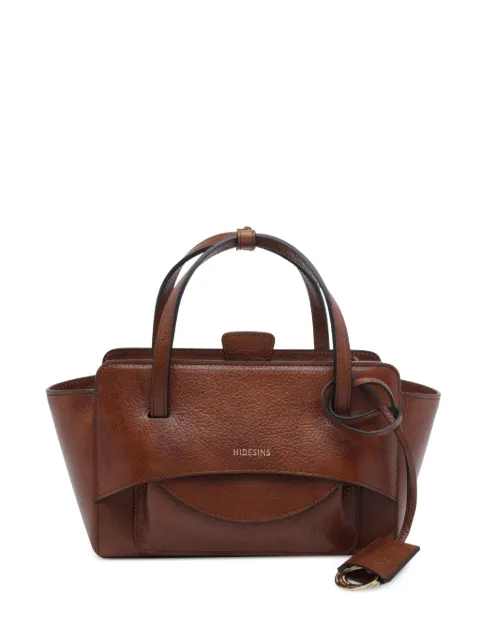 HIDESINS Small Flap leather tote bag Brown FL13LGCGN