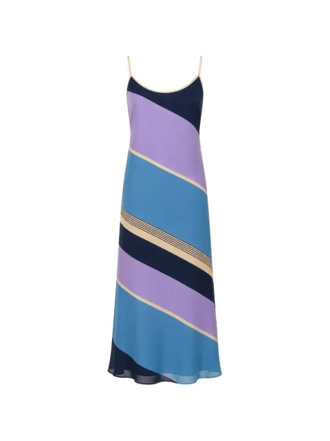 Baobab Rita diagonal-stripe maxi dress Blue 6501666