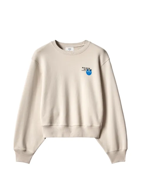 Maison Kitsuné Fortune Fox cotton sweatshirt Neutrals MRWJS05KMBIT1