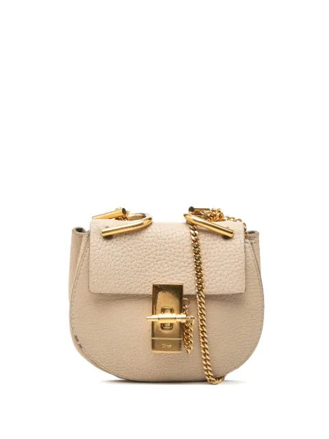 Chloé Pre-Owned 2016 Nano Grained Calfskin Drew crossbody bag Brown SZT8NKSRPQI8JKNI