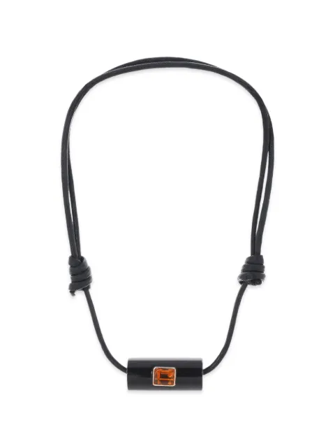 Dezso citrine pendant necklace Black DRTEMCT
