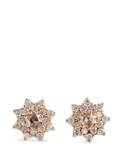 Parulina Sherzade diamond stud earrings Pink E339ST