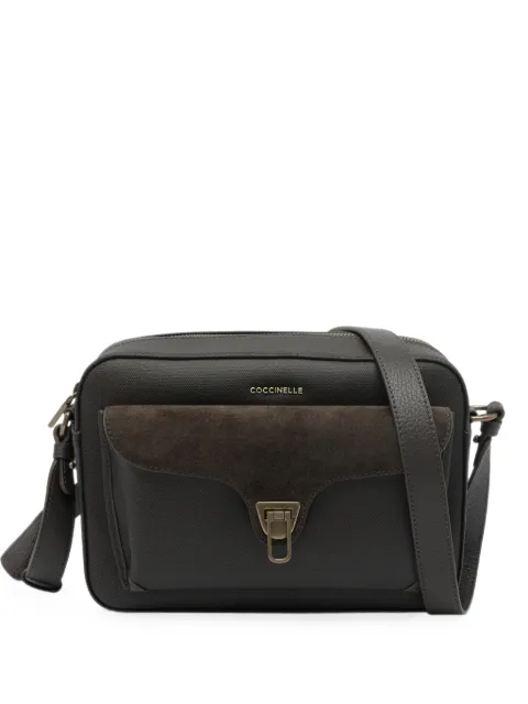 Coccinelle Coccinelle suede-panelled shoulder bag Brown E1V3L150601
