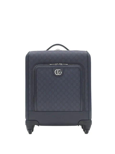 Gucci Pre-Owned 2016-2026 Small GG Supreme Ophidia Cabin Trolley travel bag Blue FZ8XZVUCHISB82TL
